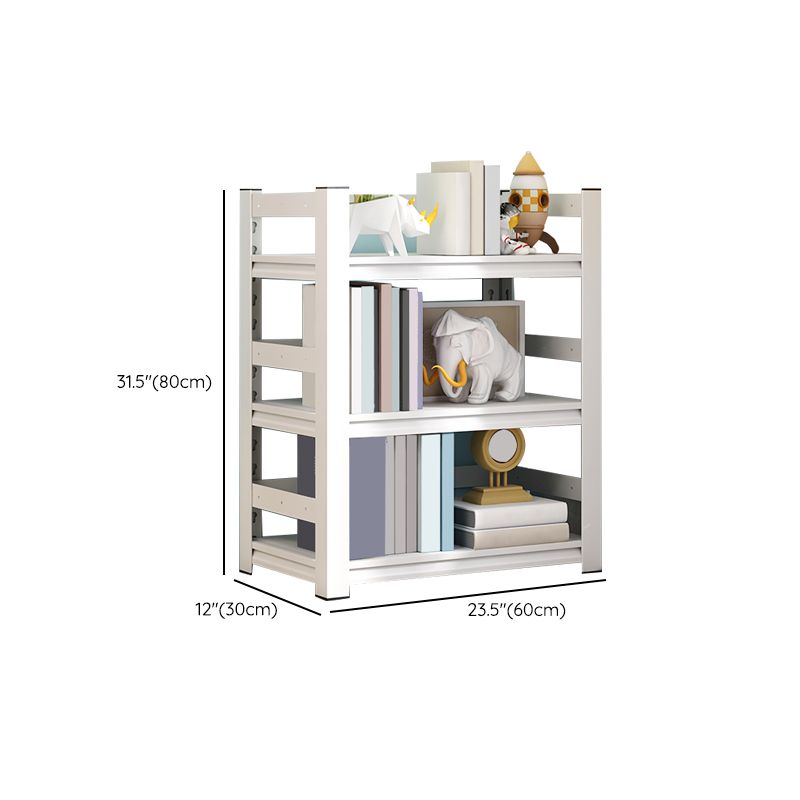 Standard Steel Open Back Bookcase Contemporary White Open Back Bookshelf