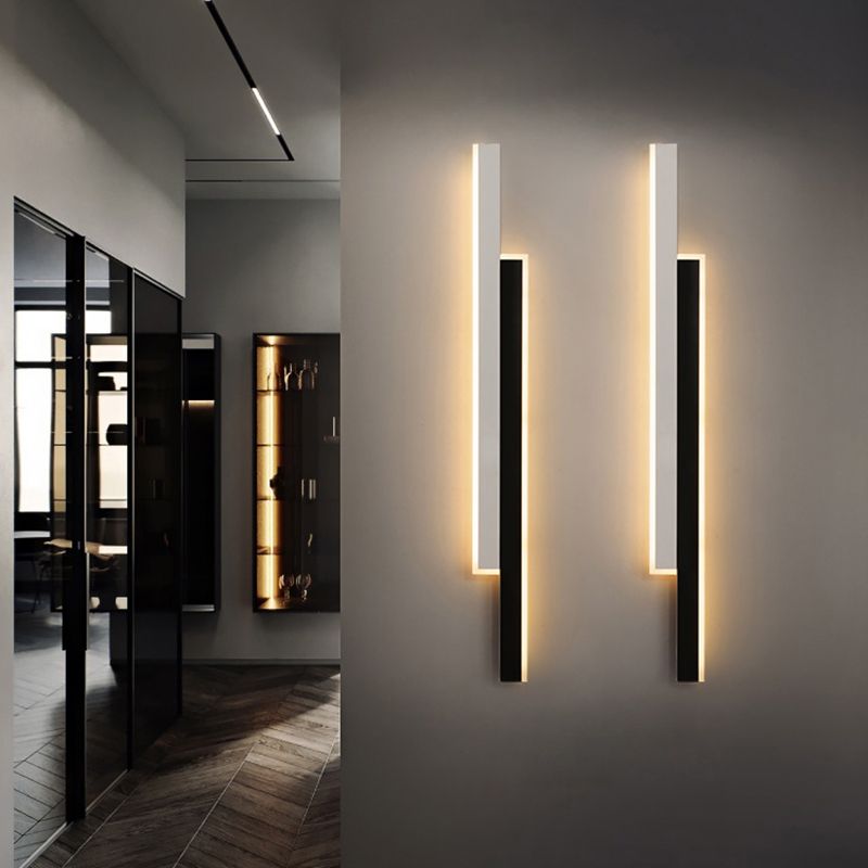 Lampada di scarpe con foglie rettangolari moderne sconde acriliche in stile minimalista