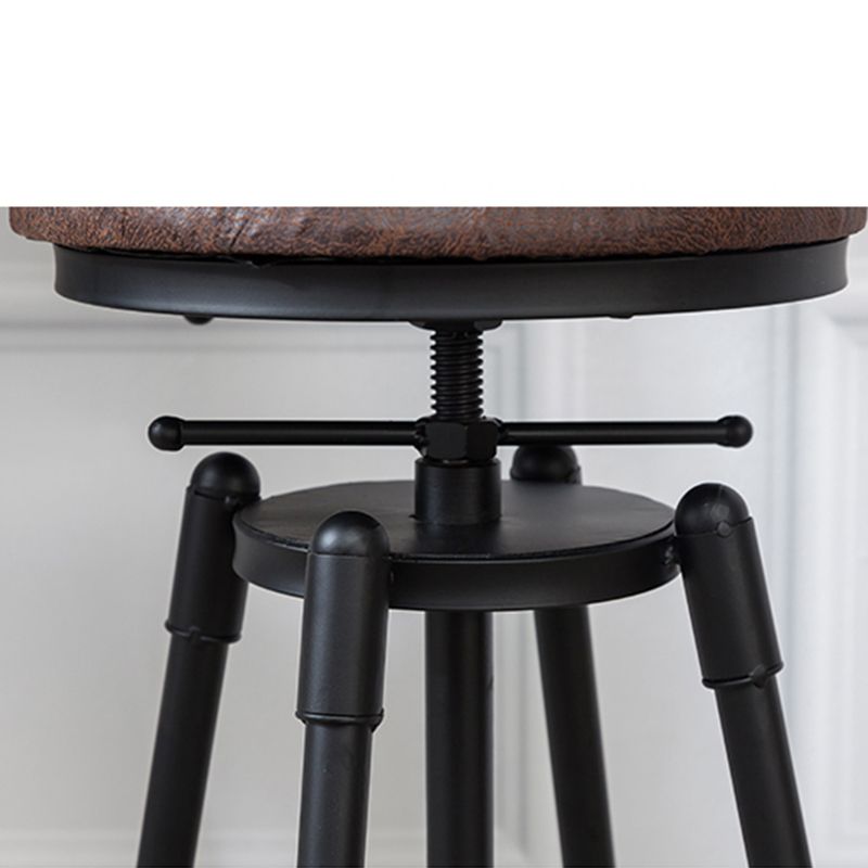 Contemporary Style Adjustable Bar-stool Round Counter Bar Stool for Kitchen