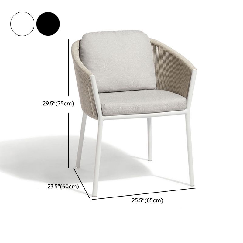 Boho 1/7 Pieces Metal Dining Set 4 Legs Dining Table Set for Outdoor