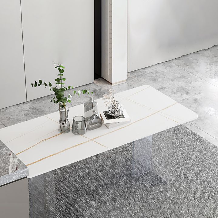 Modern 1/2/4/5/6 Pieces Dining Set Rectangle Stone Dining Table for Dining Room