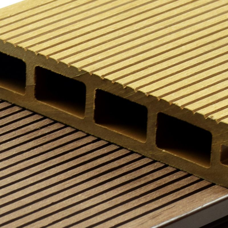 Modern Outdoor Deck Plank Striped Pattern Waterproof Slip Resistant Floor Board