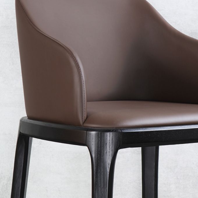 Upholstered Dining Chairs Parsons Chairs with Solid Wood Base