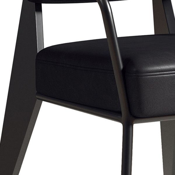 Chaise de salle à manger en métal de style industrie