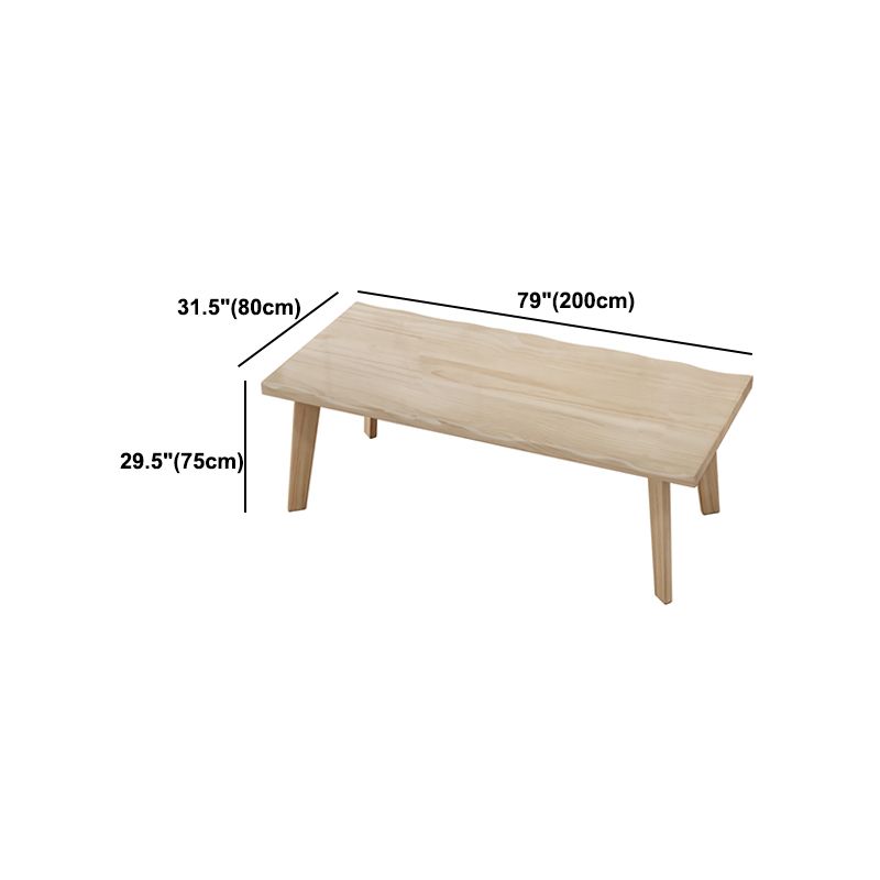 Modern Style Dining Table Rectangle Solid Wood Table for Home