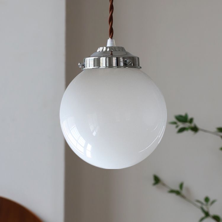 Pendante de style moderne minimalisme minimalisme en métal verre suspendu pour le chevet