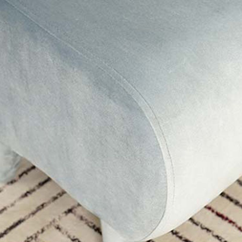 Stylish Indoor Velvet Ottoman Solid Color Stain Resistant Footstool Ottoman
