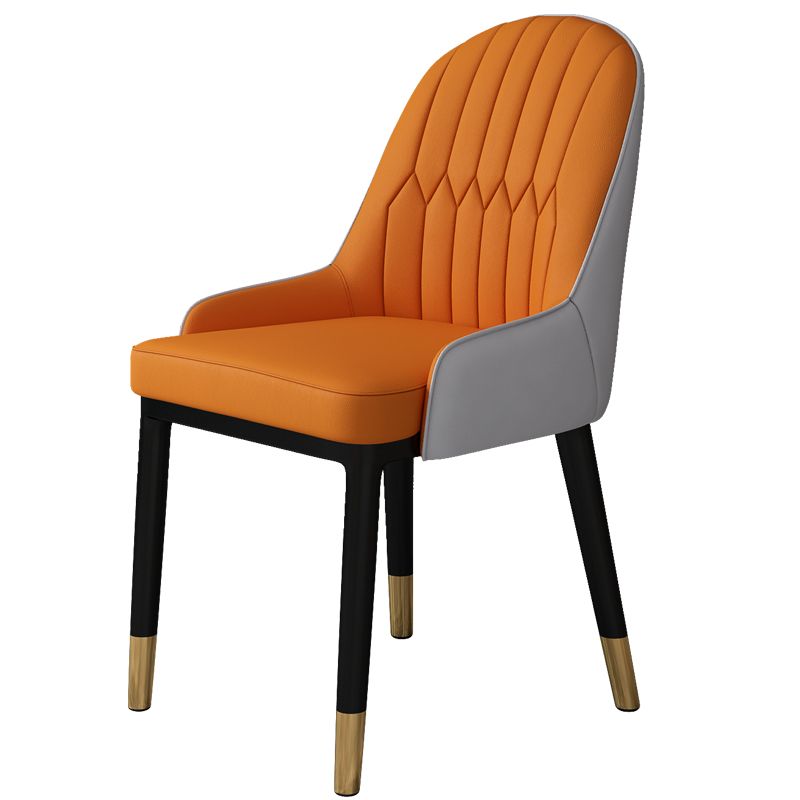 Ensemble de chaises scandinaves en métal, avec bras arrière solide, chaise de cuisine et de salle à manger