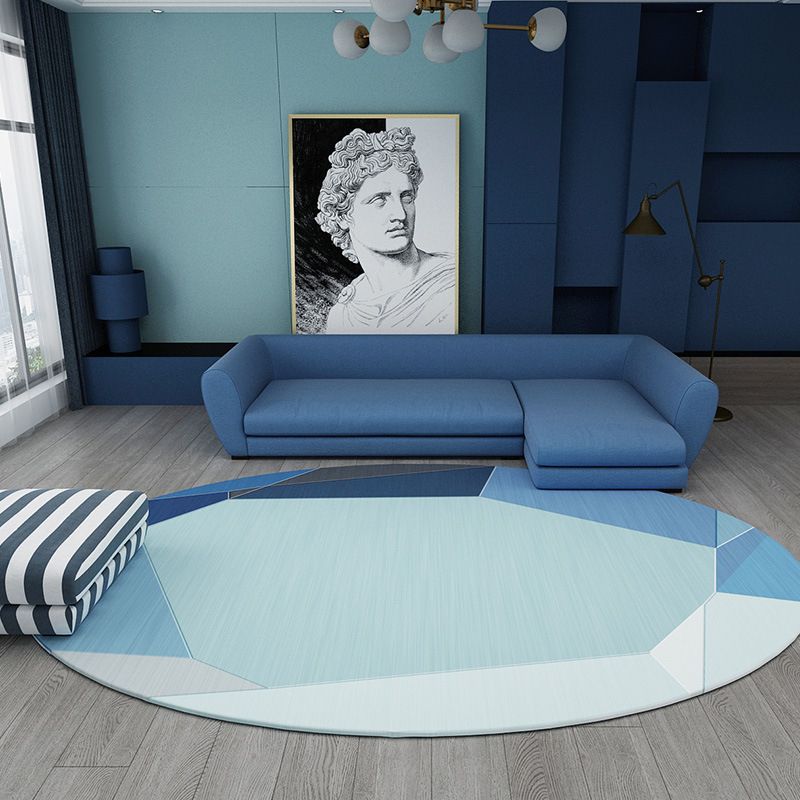 Hellrosa Casual Teppich Polyester Linie Teppich nicht rutschfestem Teppich für den Salon