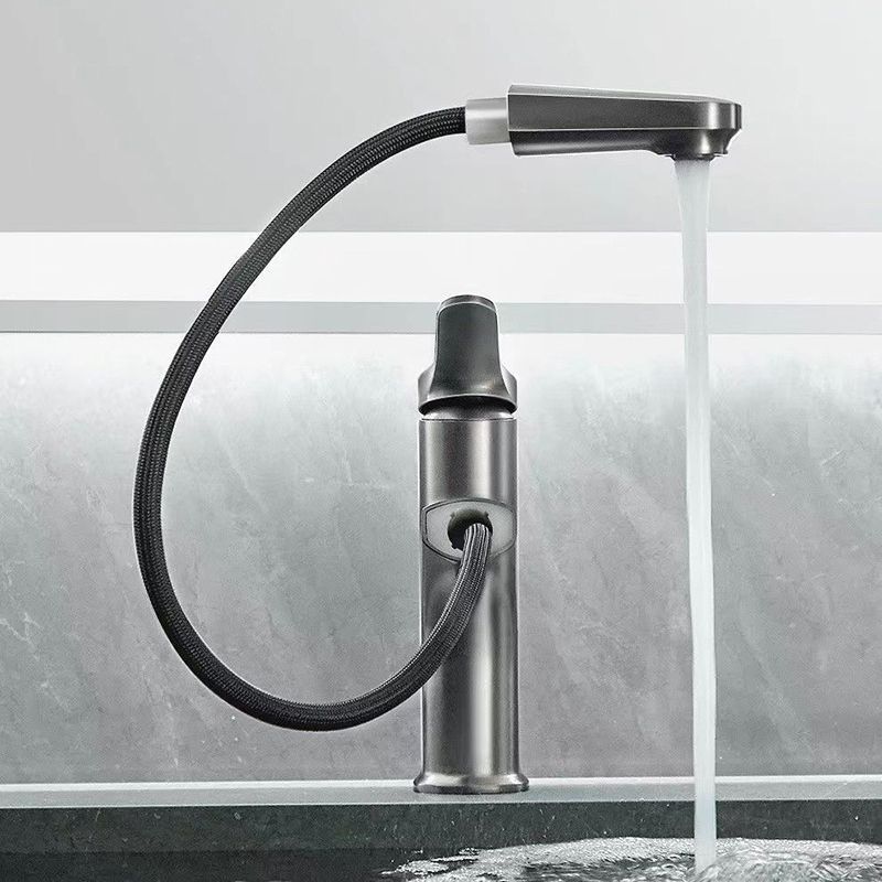 Basic Sink Faucet Brass Faucet Silver Centerset Lavatory Faucet