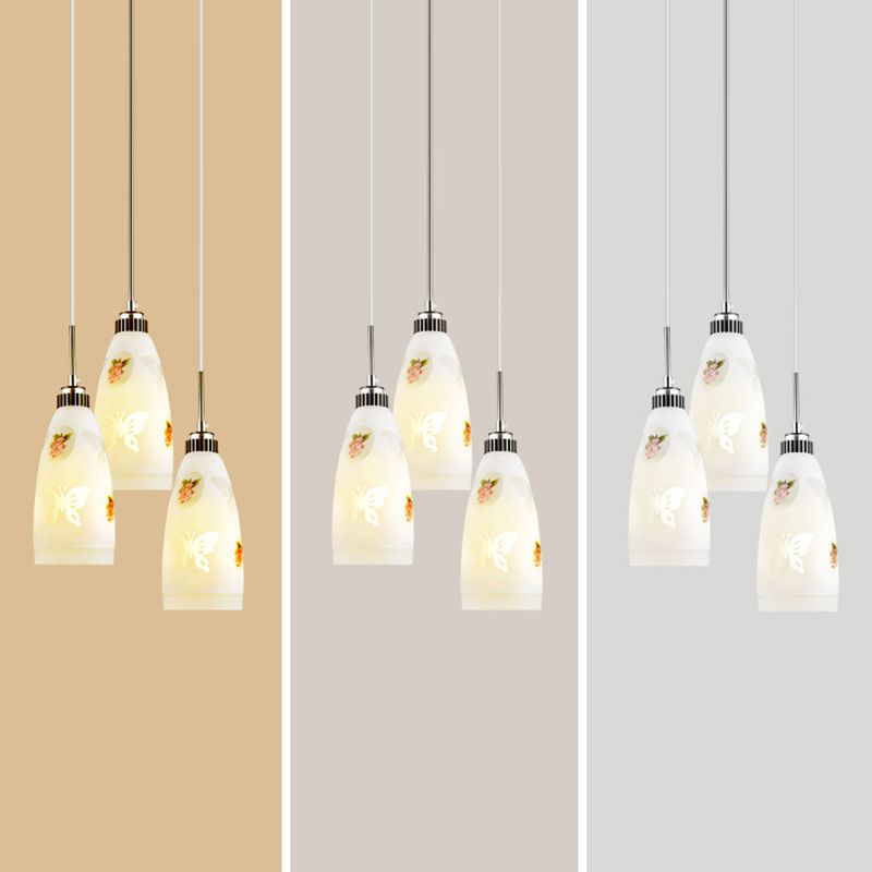 Bell Shade hanglamp Lichte armatuur moderne glazen eetkamer plafond suspensielamp