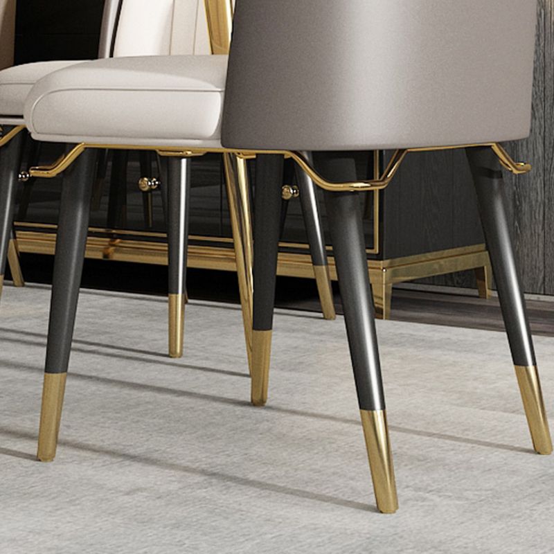 Glam Upholstered Dining Accent Chair Parsons Dining Side Chair