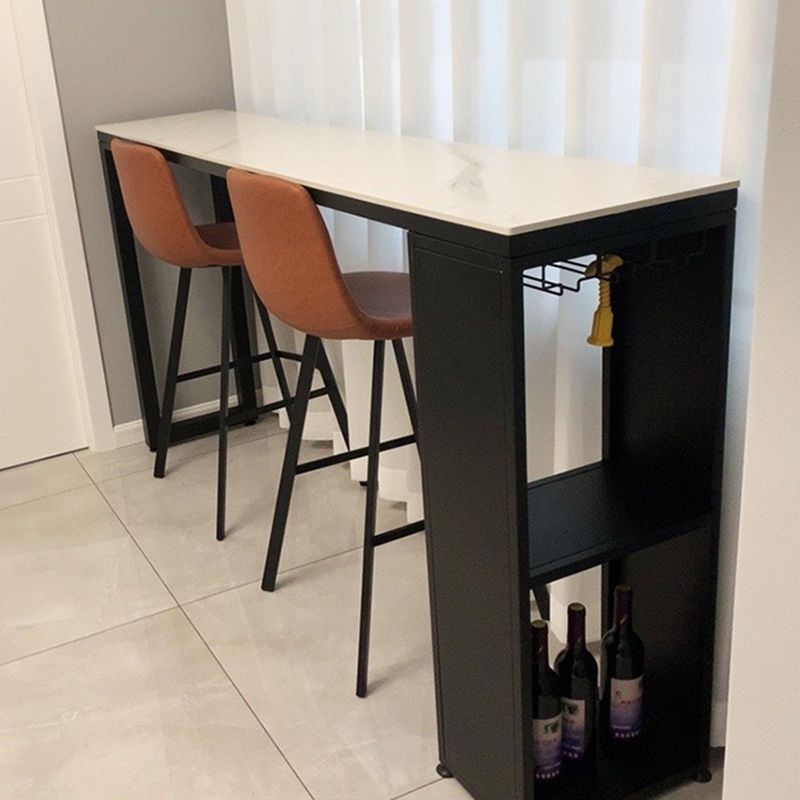 Indoor 1/2/3 Pieces Pub Dining Set Industrial Table and Stool Set with Storage