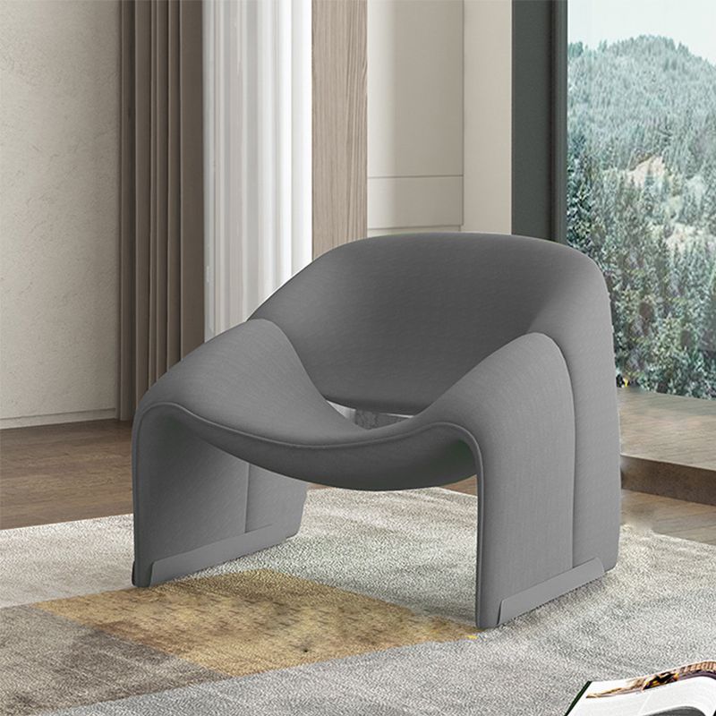 25.98" Wide Contemporary Style Single Sofa Chair Sloped Arms Chair