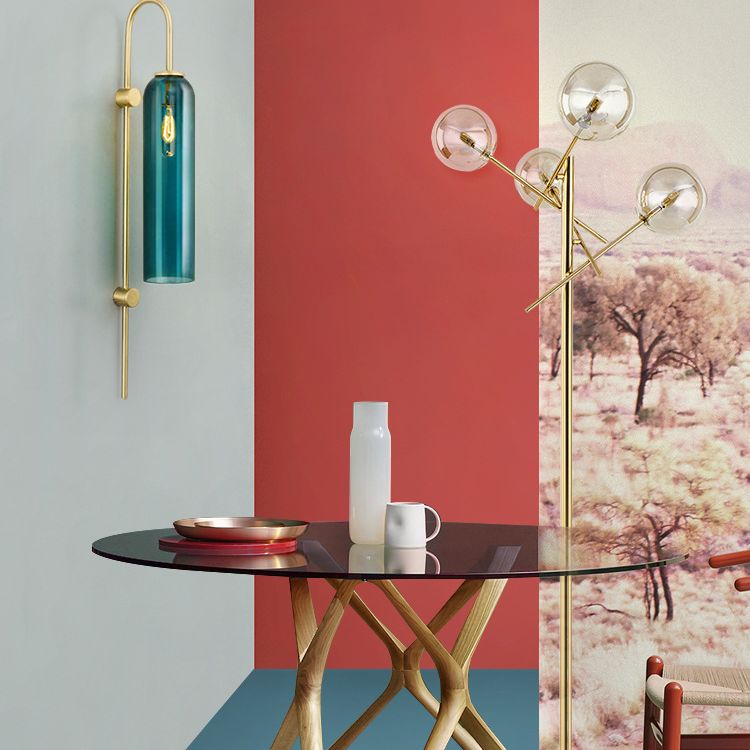 1 luminaire mural en verre clair