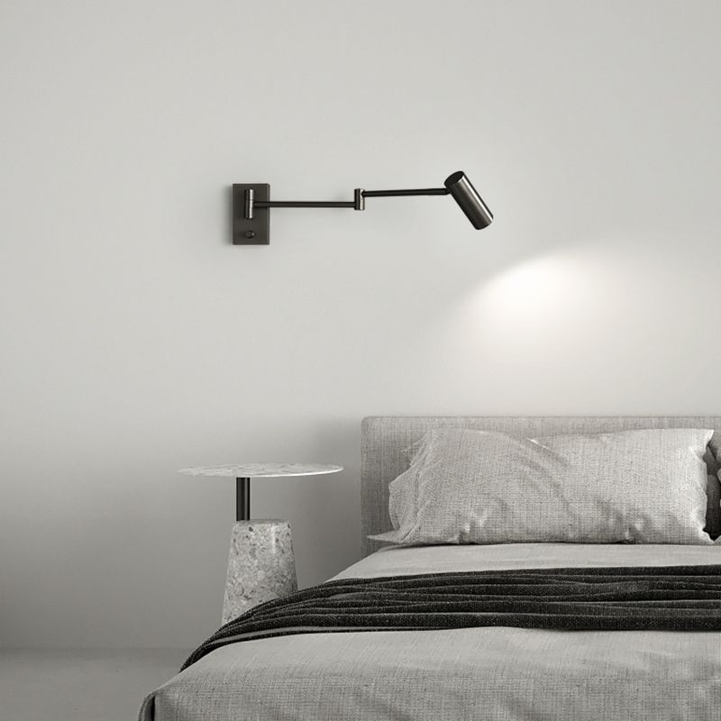 Metal Cylinder Shape Wall Sconce Modern Style 1 Light Wall Light Sconce