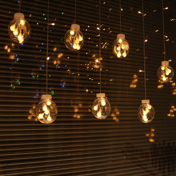 Luz de burbujas transparente luz colgante de cadena de plástico moderna para la decoración del festival