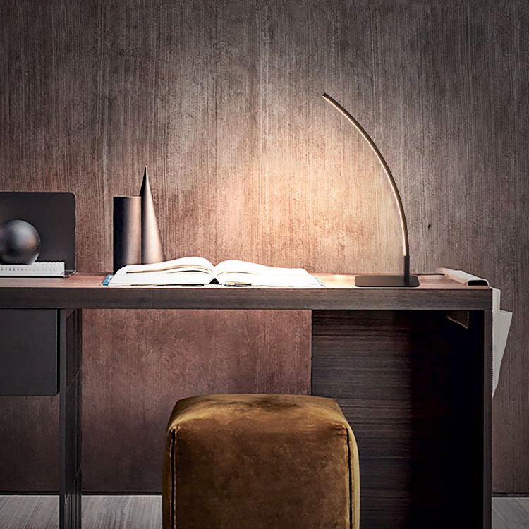 Lineal 1 mesa de luz luz lámparas de mesa de mesa de metal contemporáneas para dormitorio