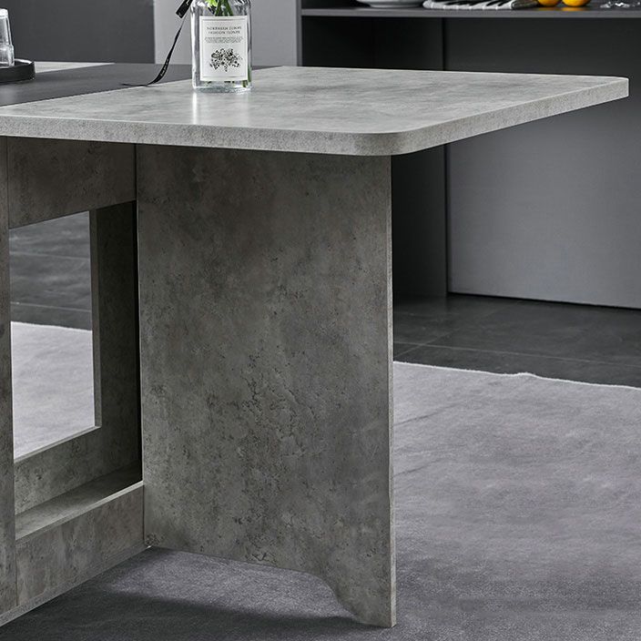Muebles de estilo de mediados de siglo Mesa de comedor de madera maciza para el comedor en casa