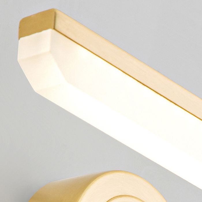 Linear Shape Wall Lighting Postmodern Style Metal 1 Light Sconce Lamp for Shower Room