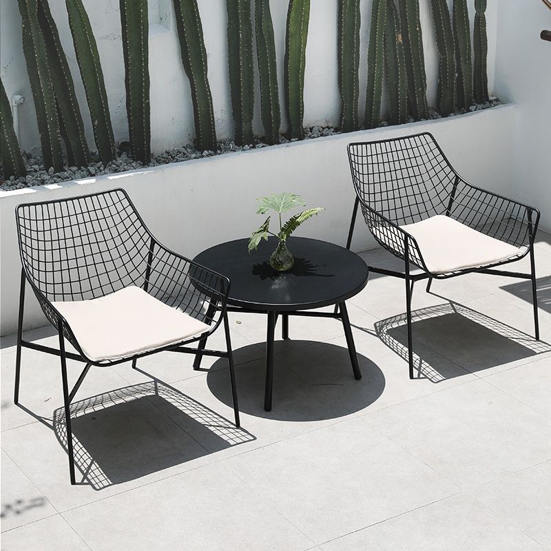Contemporary Style 1/3/4/5 Pcs Bistro Set Metal Bistro Table Set