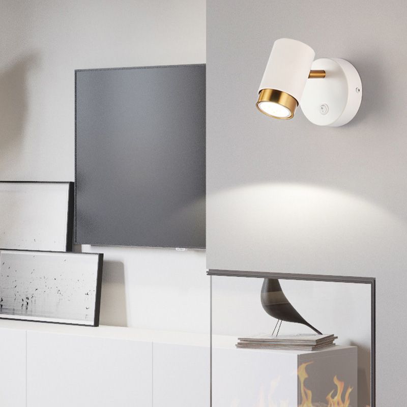 Moderne einfache Wandleuchter 1 Blub Metall Wandmontierte Leuchte für Schlafzimmer Leselampe