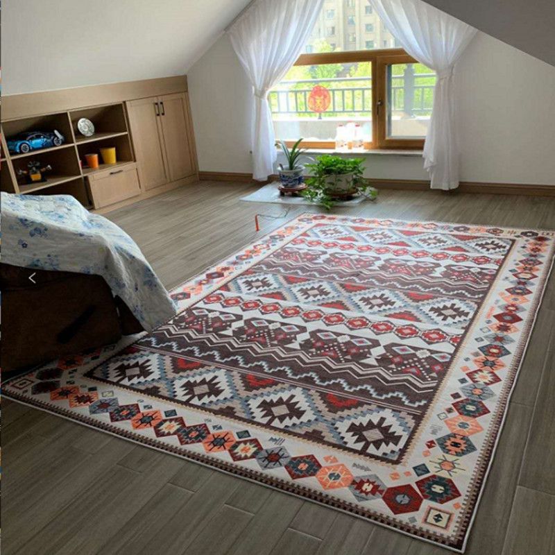 Tappeto moderno del tappeto area di colore del salotto in poliestere tappeto anti-slip easy care tappeto