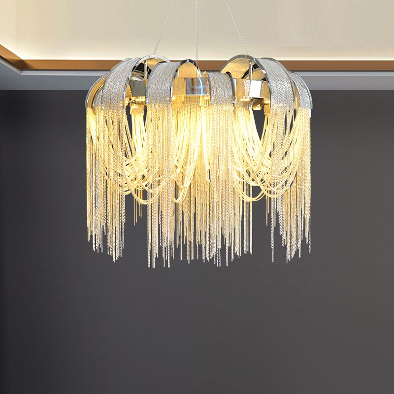 Luminaires de plafond en aluminium à glace pour lustre postmoderne pour le salon