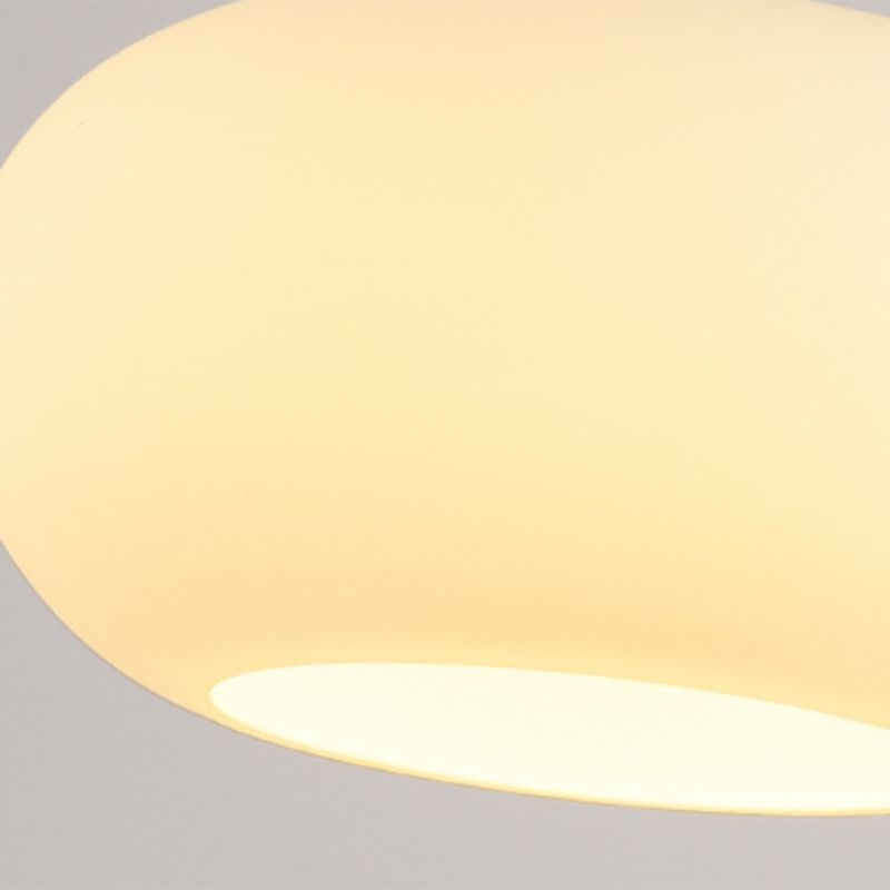Glass Shade Hanging Island Lights Modern Drum Shape Island Lighting Ideas for Kitchen