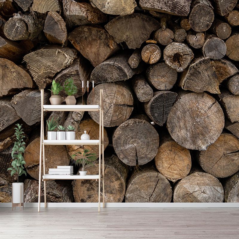 Living Room Wall Mural Industrial Wood Texture Decorative Eco-friendly Wall Covering