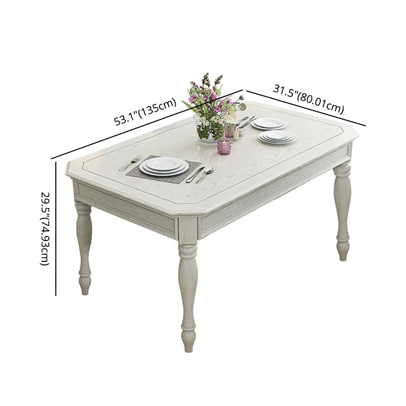 Traditional Solid Wood Dining Set Standard Height with 4 Legs Base Dining¬†Room¬†Set