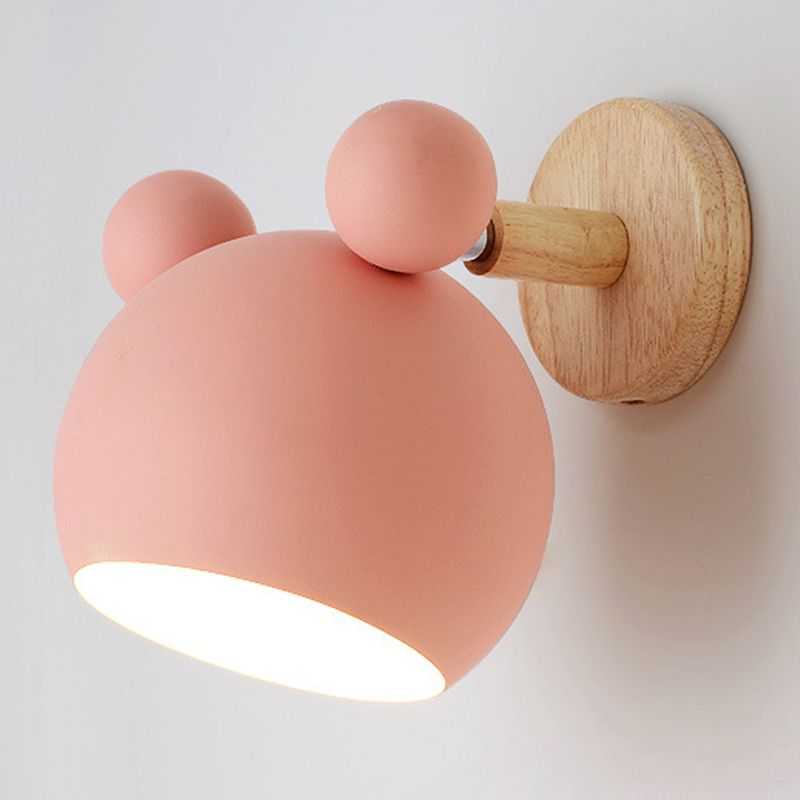 Modern Bear Shape Wall Sconce Lights 1 Light Wall Light for Living Room