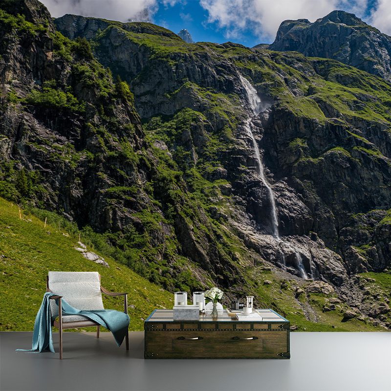 Customized Mountain Landscapes Mural Environment Friendly Wallpaper for Bedroom