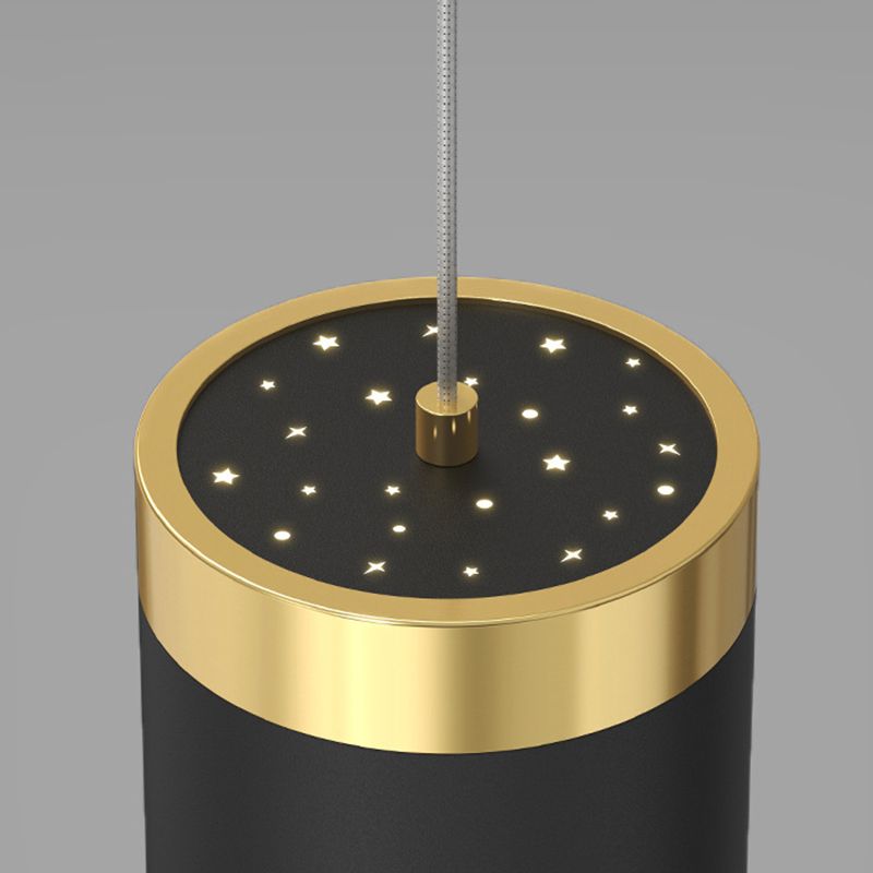 5-Light Contemporary Hanging Light Metal Adjustable Length Island Light Fixture