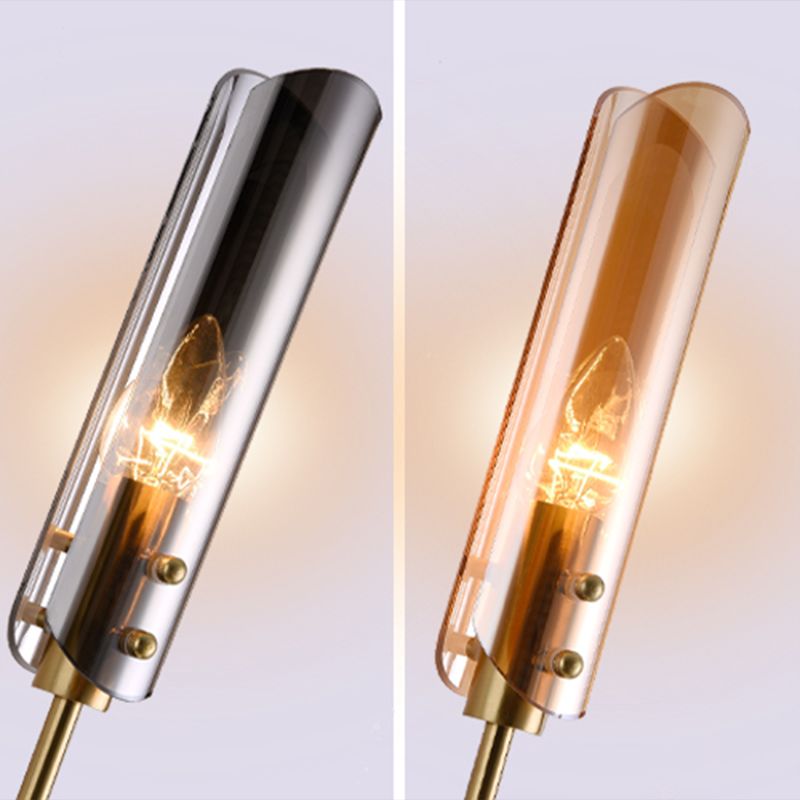 Zwart glas kroonluchter lichten Noordse moderne plafondlamp voor woonkamer voor woonkamer