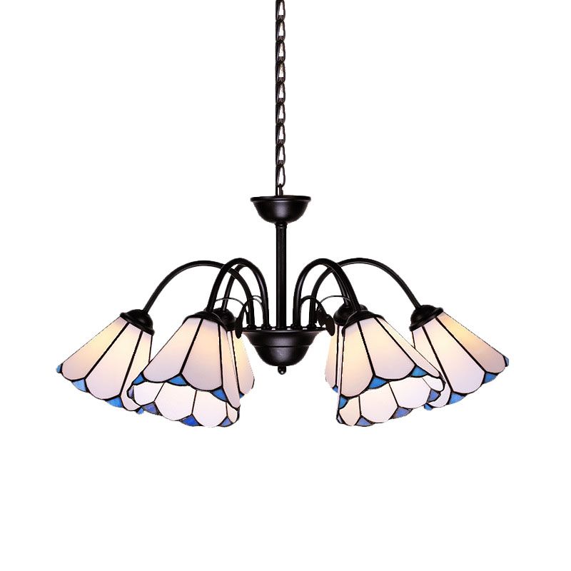 6/8 LUMIÈRES CONICAL CHANDELIER ÉCLAIR
