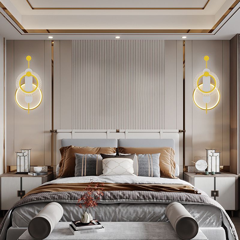 Modern LED Wall Mount Light Simple Wall Sconce Light with Acrylic Shade for Aisle