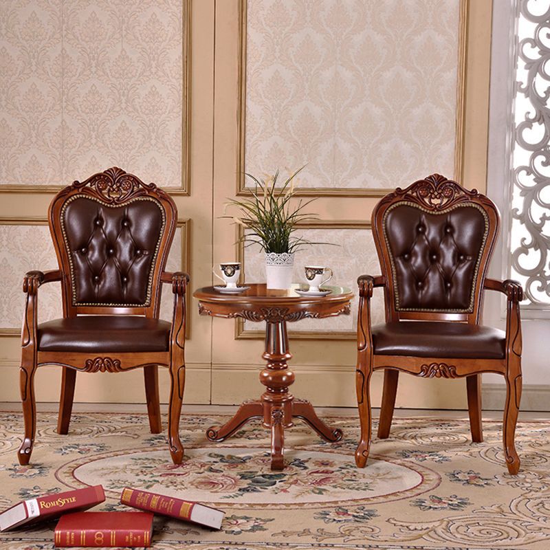 Silla de madera de roble de estilo escandinavo, juego de sillas de cocina y comedor con brazo trasero abierto