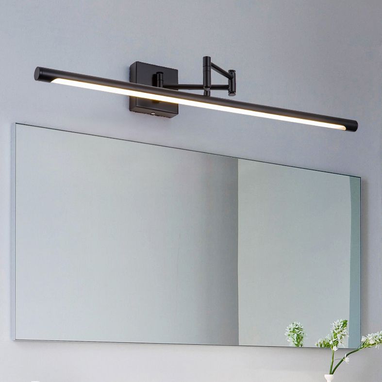 LED acrylique Application murale extensible dans la simplicité moderne Lumière murale linéaire en fer forgé pour salle de bain