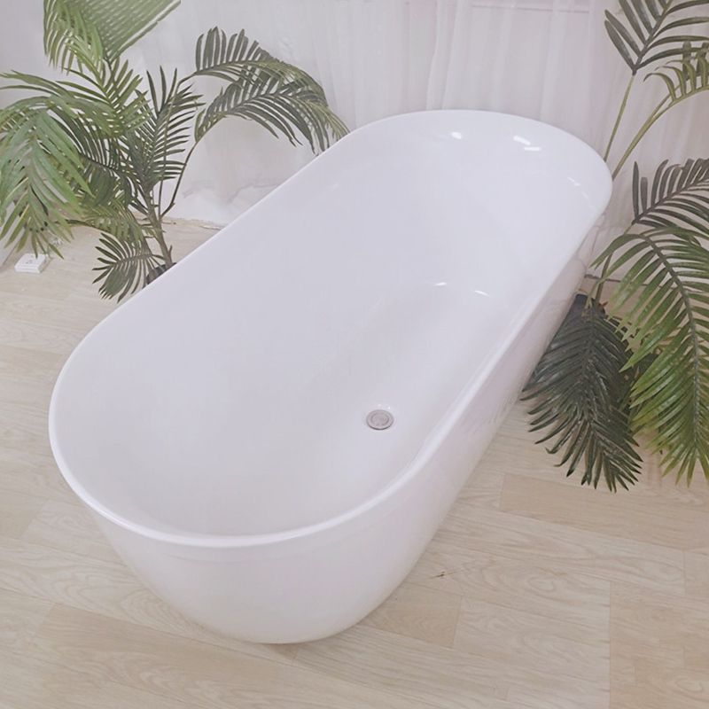 Freestanding Antique Finish Bathtub Soaking Back to Wall Bath Tub