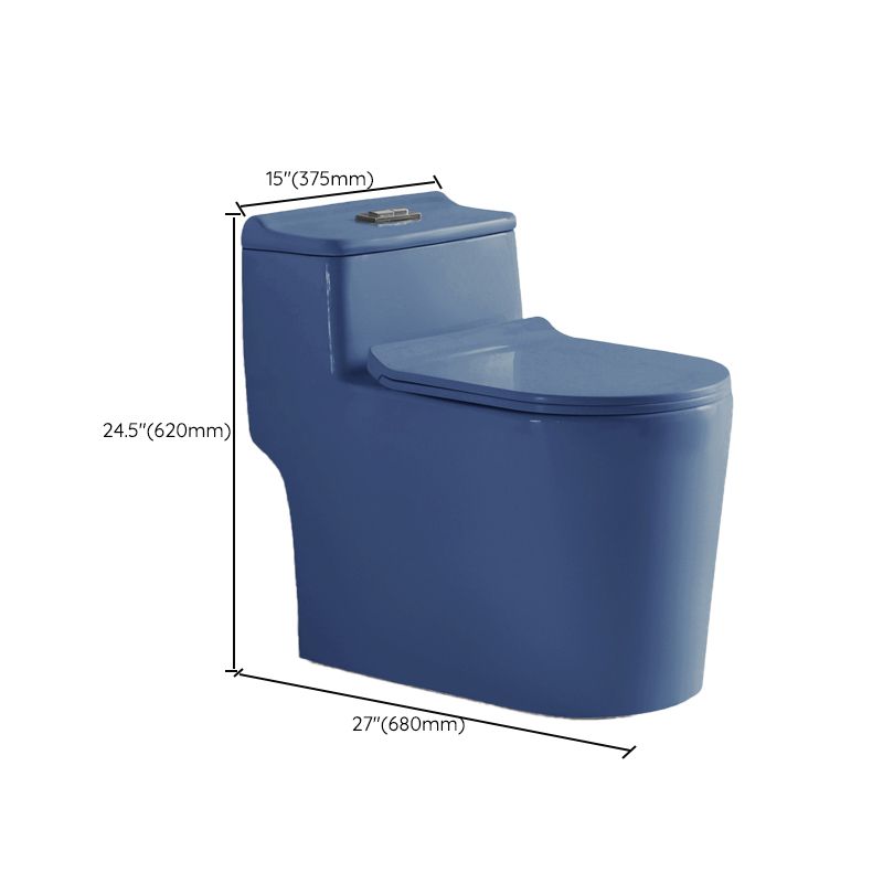 Traditional Ceramic Flush Toilet Floor Mounted Toilet Bowl for Washroom