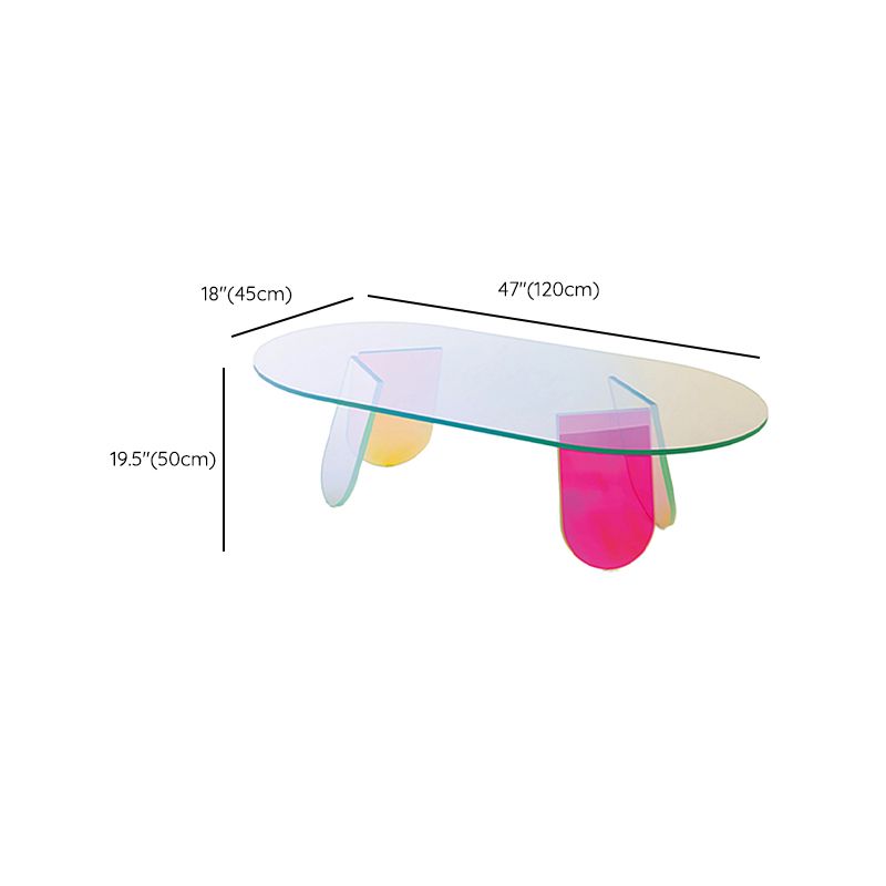 Luxurious Acrylic Side Table Round/Oval Side End Snack Table