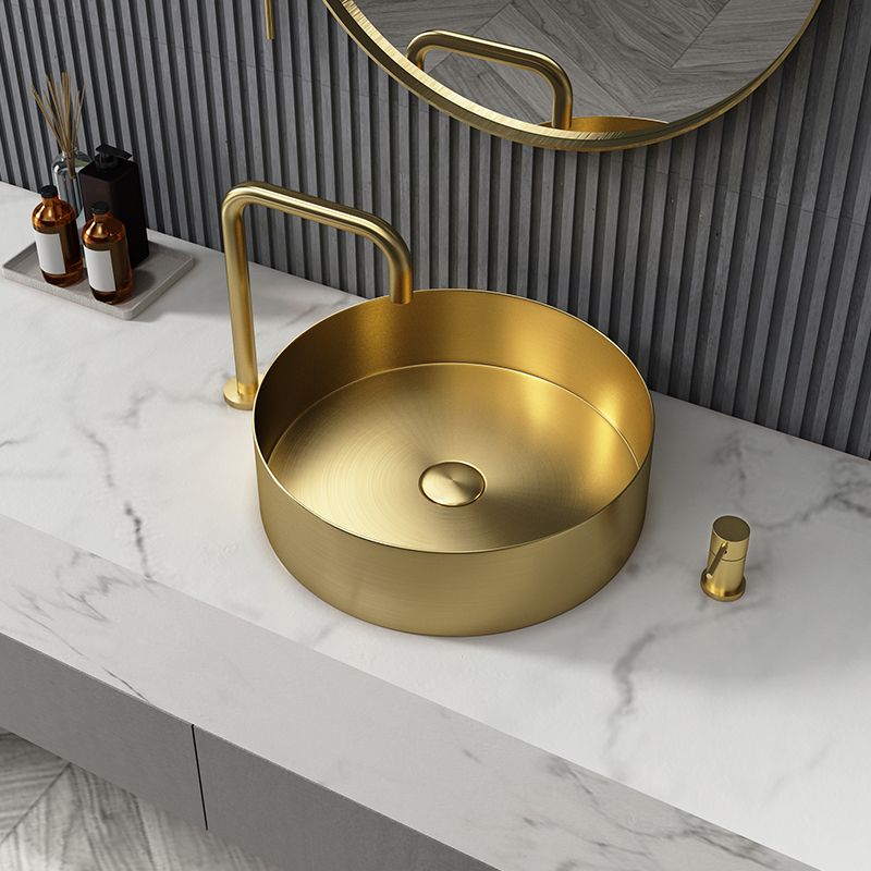 Round Vessel Bathroom Sink Modern Vessel Bathroom Sink with Faucet