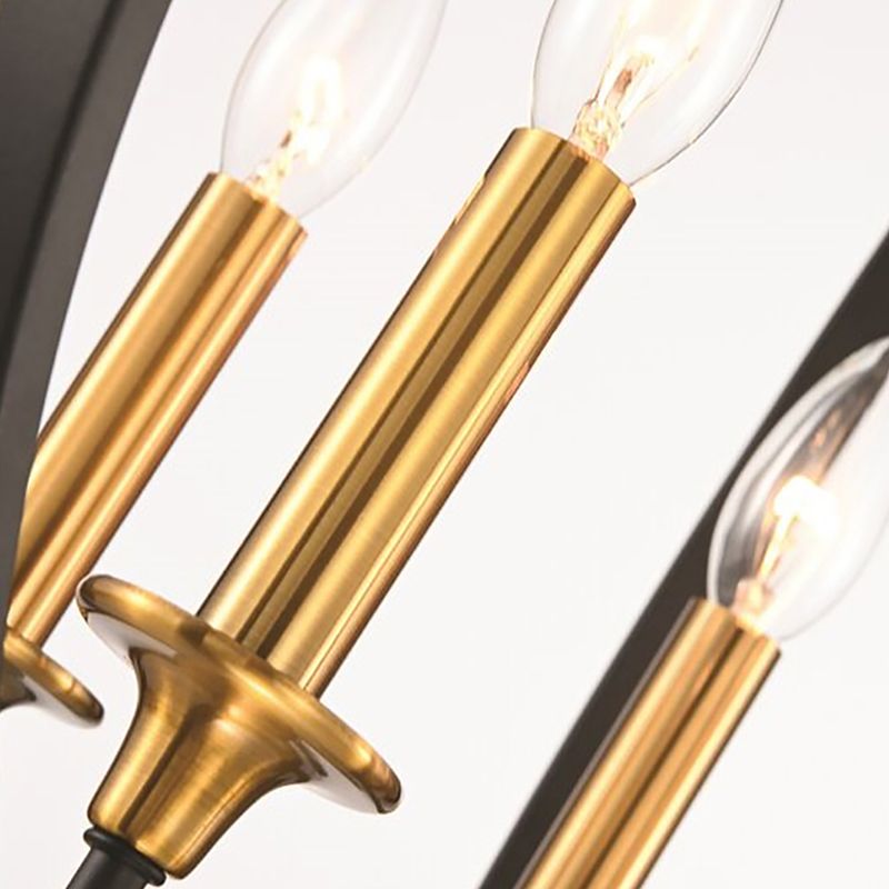 Luz de lámpara de araña de la jaula Iluminación colgante metálica industrial para restaurante