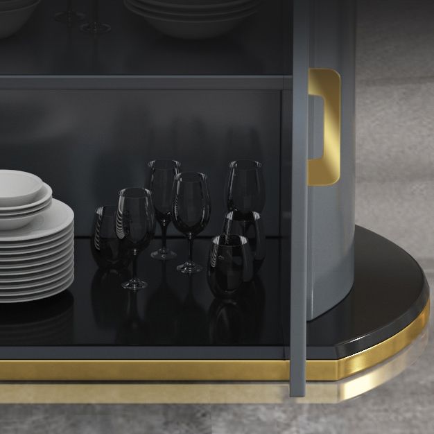 Glam gesinterde stenen tafel ronde vorm standaard eettafel voor keuken