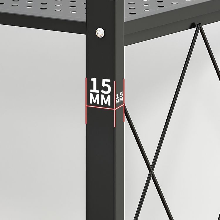 Libreria di libreria etagere aperta industriale con ruote di caster