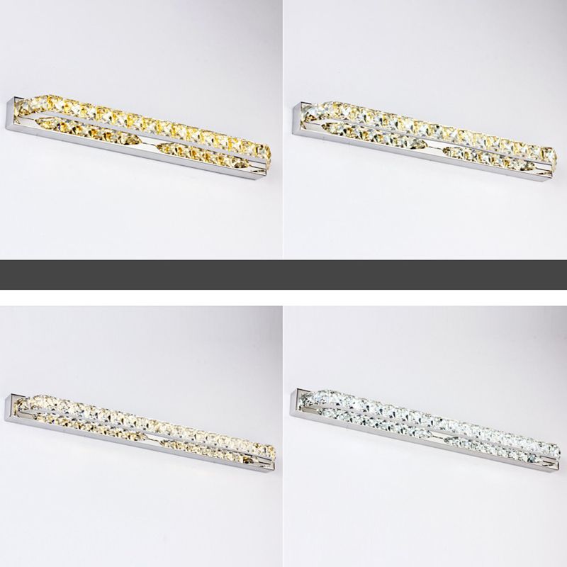 Bathroom Decoration Vanity Sconce Light Crystal Shade Wall Mounted Vanity Lights for Mirror Cabinet