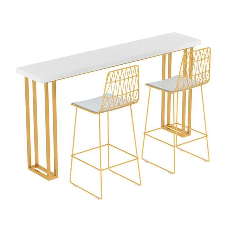 Rectangle Bistro Bar Height Cocktail Table Sled Pub Height Dining Table