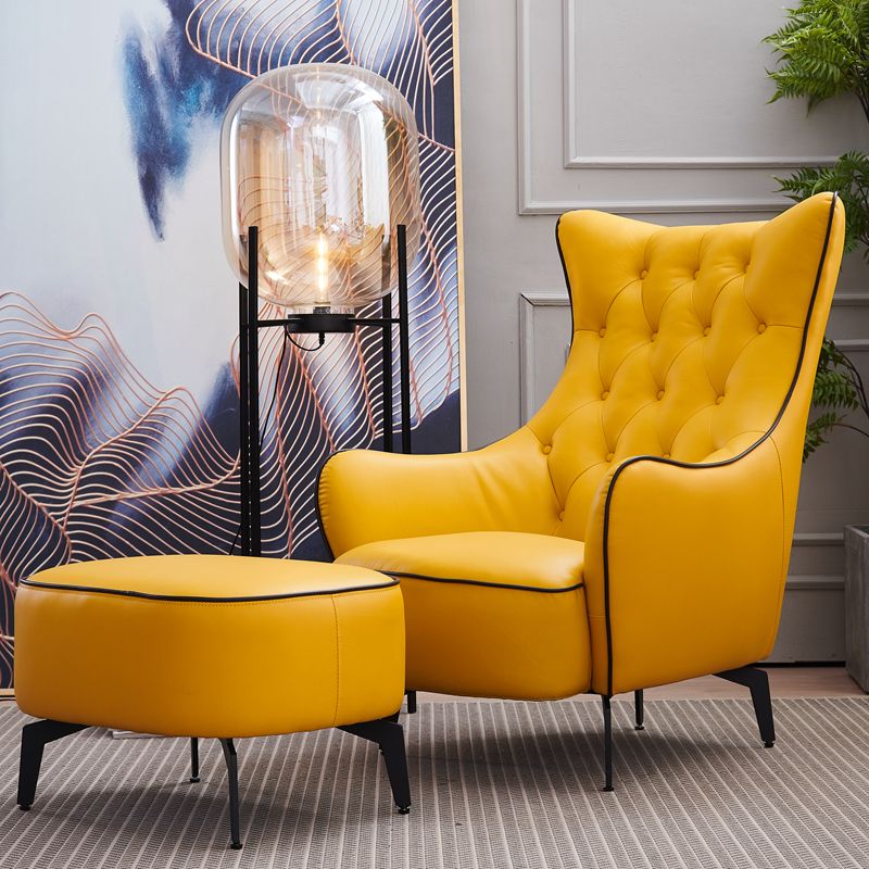 Tufted Cushions Side Chair Arms Included Lounge Chair for Living Room