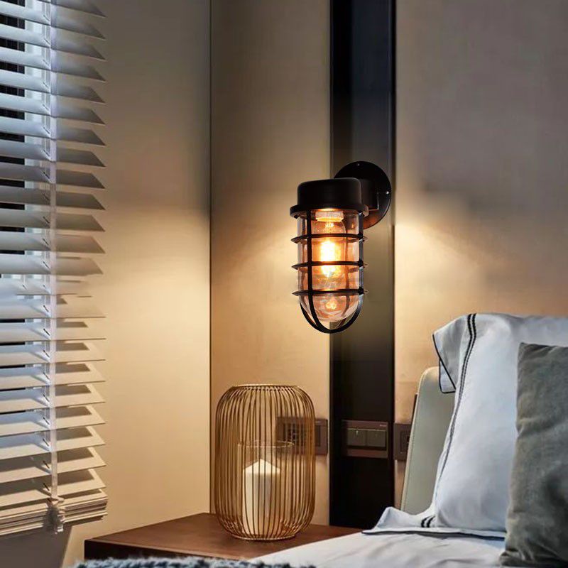 Éclairage de murs en cage en cage industriel Light Light Mur Murd Sconce éclairage pour le restaurant